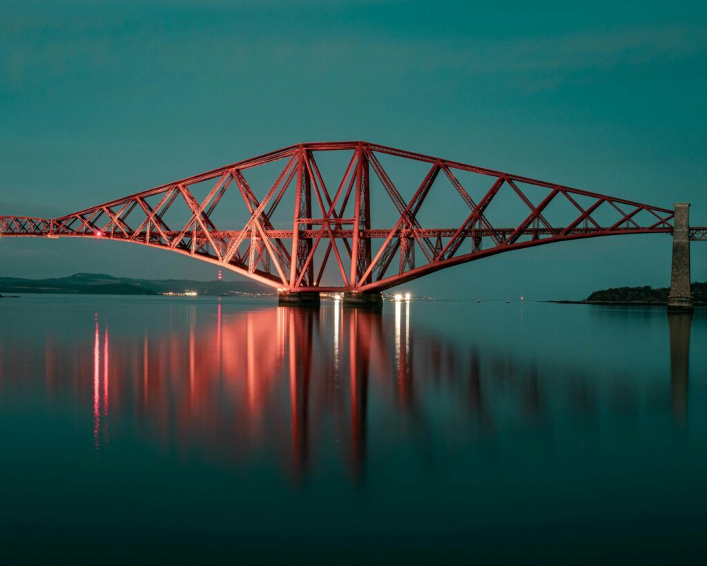 Forth Pipers - Forth Bridge in Scotland